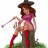 Sexy witch in a forest