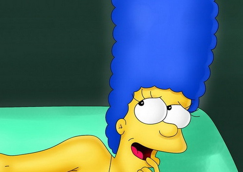 Horny housewife Marge Simpson